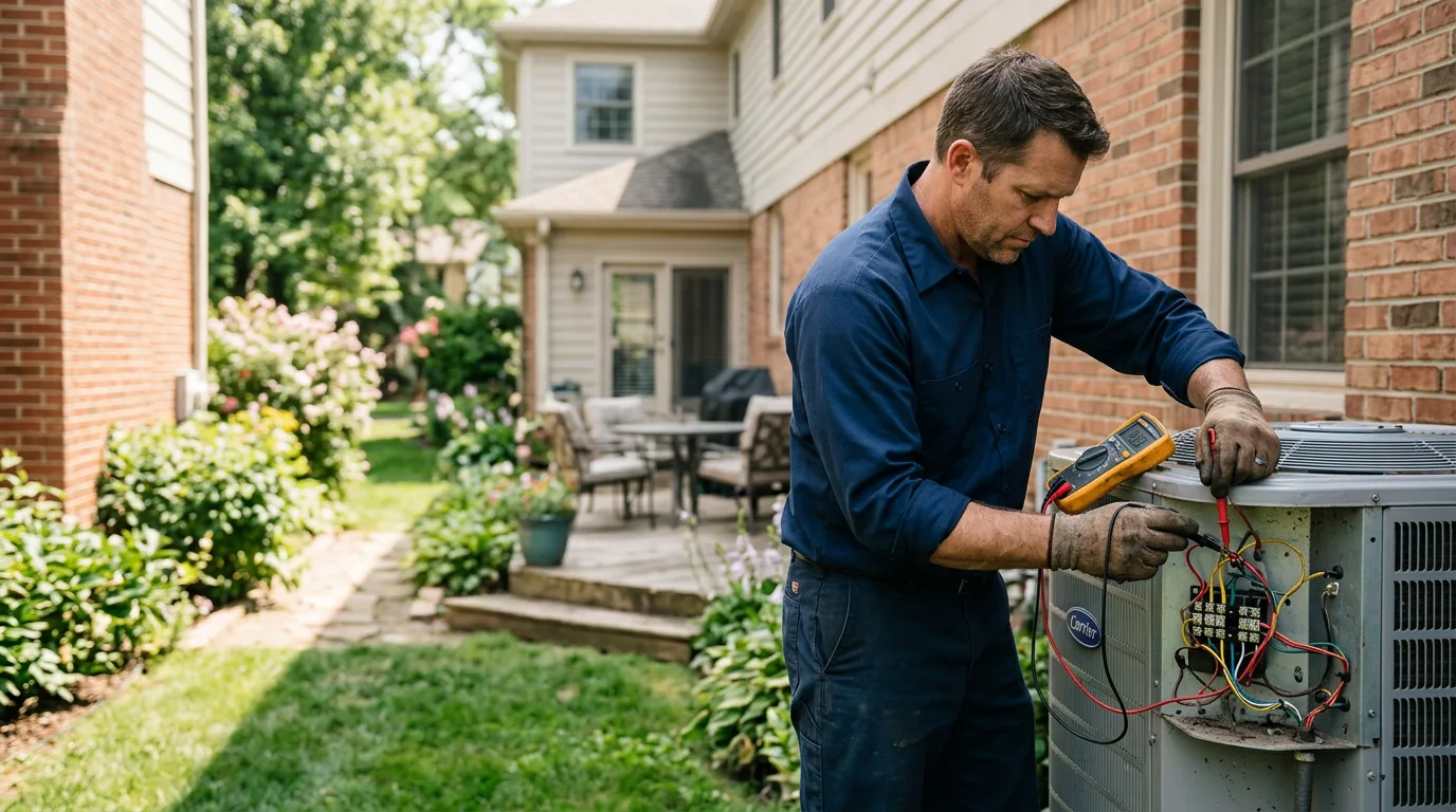 HVAC technician working near Riverside, PA